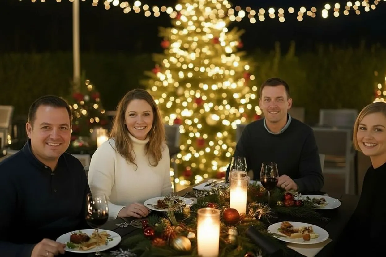 Terrasse mit Freunden